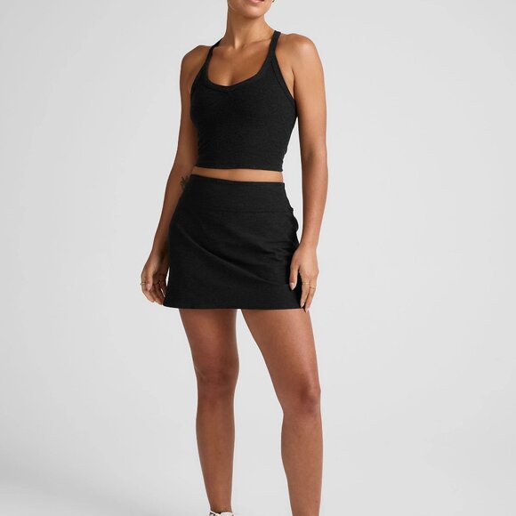 NWT Beyond Yoga Spacedye Movement Skirt Darkest Night Medium